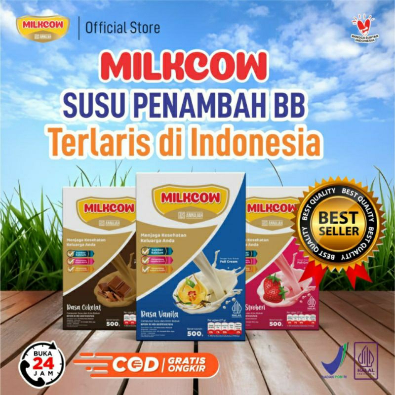 

Milkcow Exp2027 500gram Susu Penggemuk Weight Gain Fullcream Milk Penambah Nafsu Makan