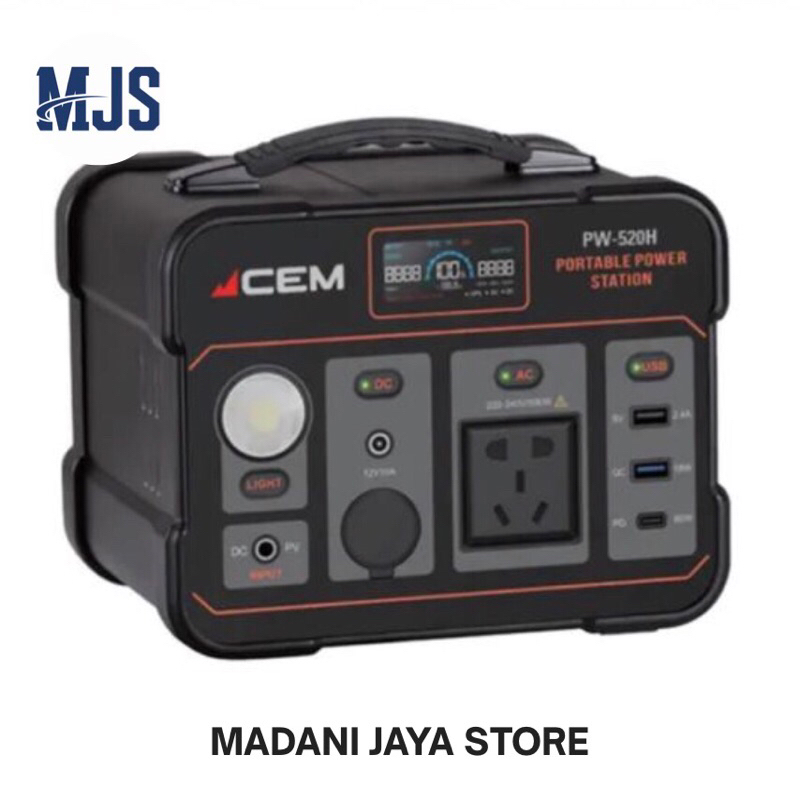 CEM PW-520H 500W Portable Power Station Outdoor Charging Portable Solar Generator portable power sta