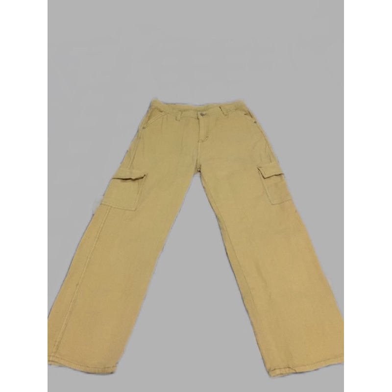 PRELOVED - Celana highwaist kargo khaki