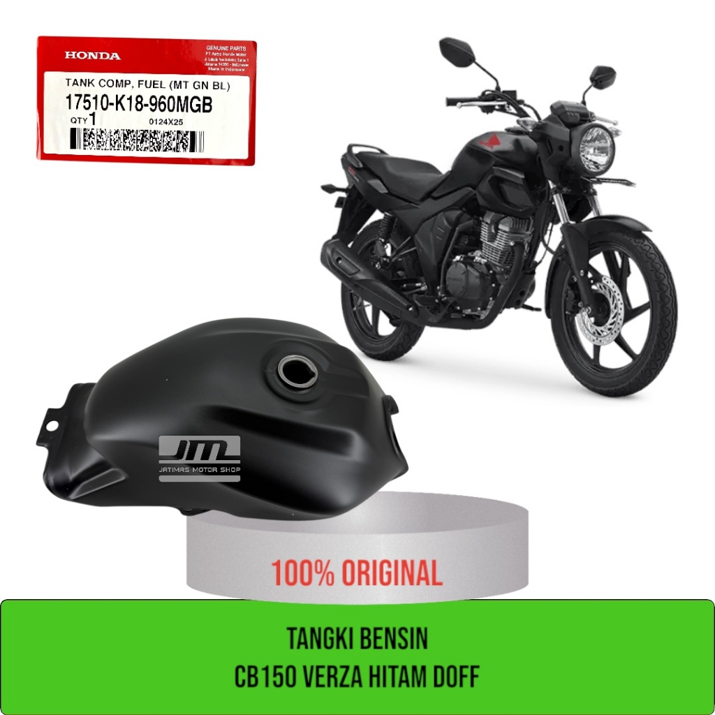 Tangki bensin cb150 verza hitam doff 17510-K18-960MGB