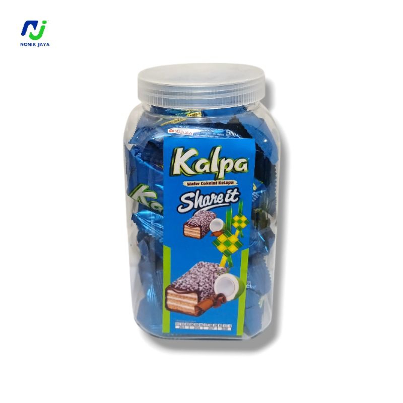 

Kalpa Wafer Cokelat Kelapa Shareit Toples Isi 30 Pcs@9g