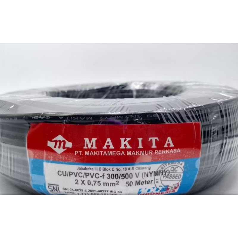 KABEL SERABUT MAKITA 2X0,75 ( tembaga murni )