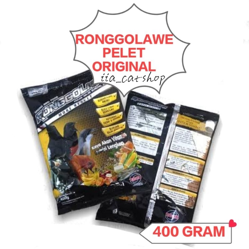 Pakan Voer Ronggolawe Ebod Jaya Pelet Original Murai Kacer Pleci Ciblek