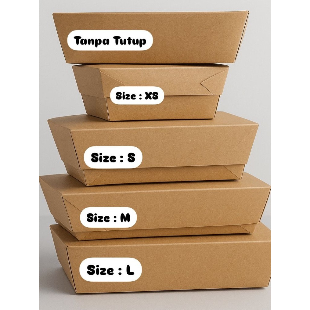 Paper Lunch Box / Kotak Makan Kertas