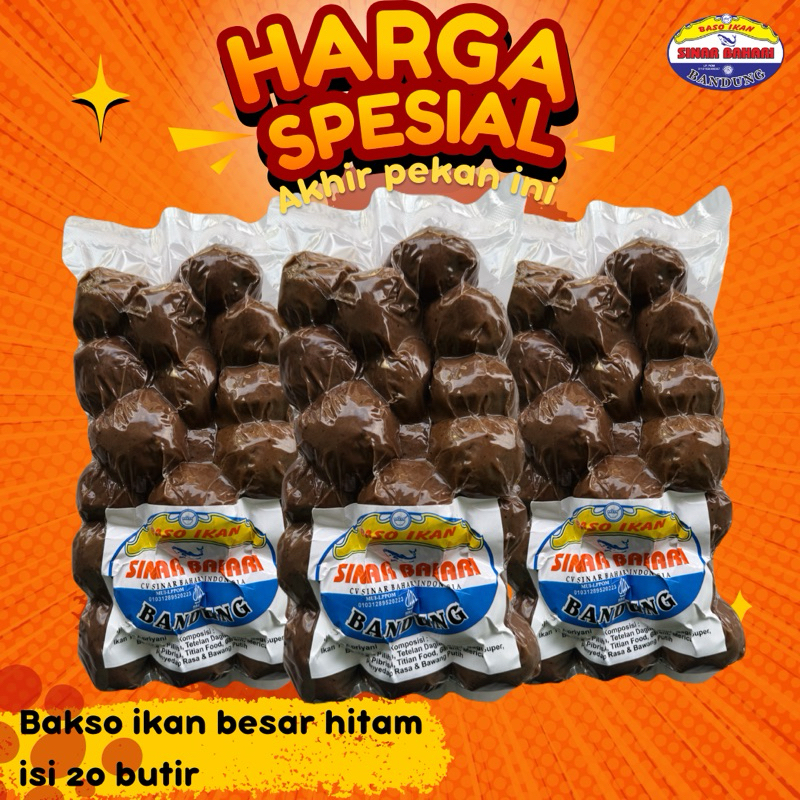 

SINARBAHARI.BDG | bakso ikan besar hitam isi 20 butir