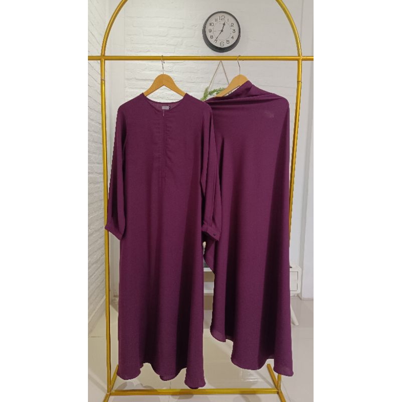 Preloved Gamis Set Khimar Syari by Zaysaku