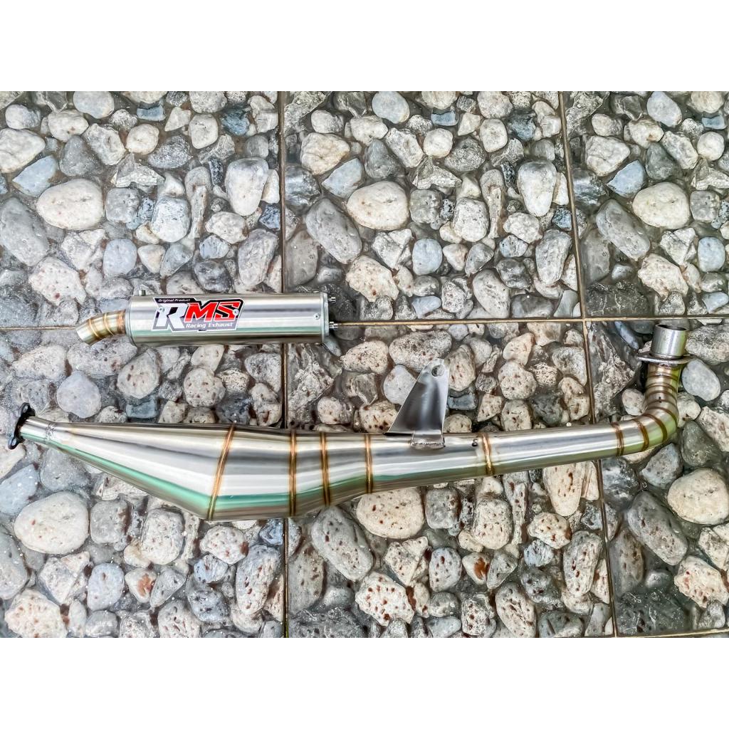 Knalpot Suzuki Bravo RC100 RC80 Stainless TNX Racing Exhaust