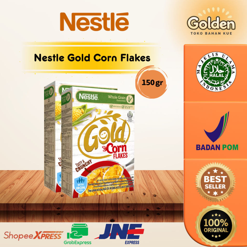 

NESTLE GOLD CORN FLAKES CEREAL 150GR / Nestle Corn Flakes