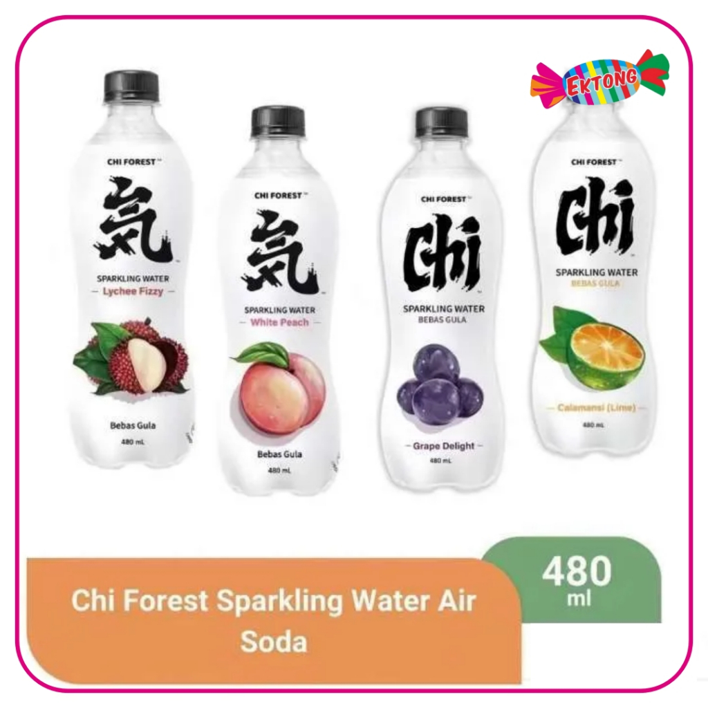 

CHI FOREST SPARKLING WATER (SUGAR FREE) 480ML - GRAPE / CALAMANSI LIME / WHITE PEACH / LYCHEE FRIZZY