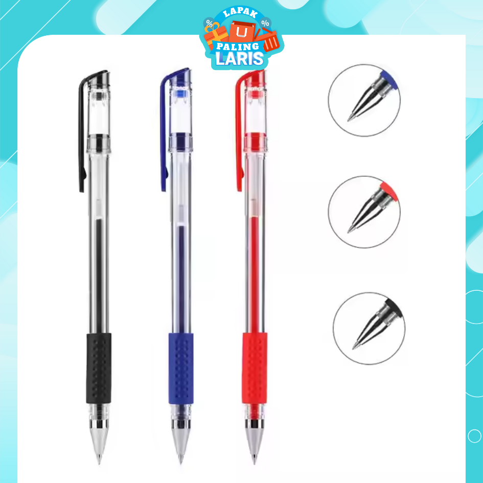 

LPL - Pena Gel 0.55mm Standard Pulpen tinta cair Alat Tulis Sekolah Kantor Pen Warna Warni Pena Ujung Lancip ATK Murah