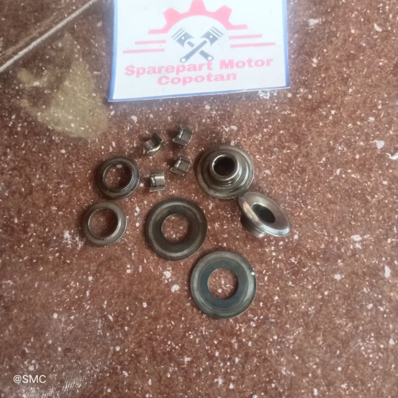 retainer bantalan kancing per klep kuku macan klep supra fit new revo lama fit x KTL set ori