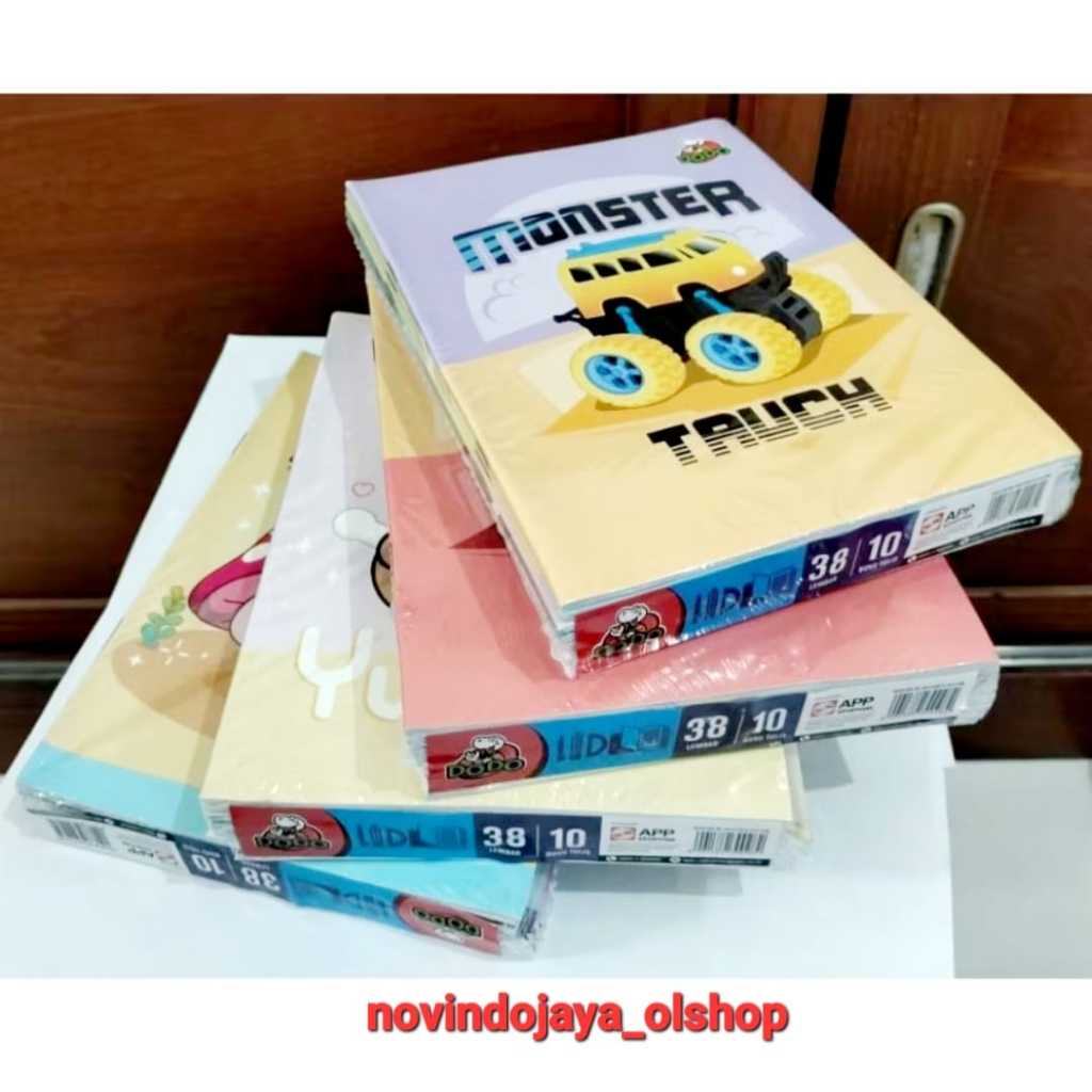 

BUKU TULIS DODO 38 LEMBAR TERMURAH ECER 1PAK (10 BUKU)