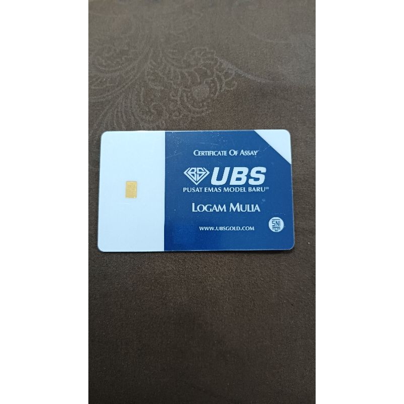 Logam mulia UBS dan Minigold 0,1gram