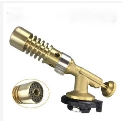 Alat Bakar Gas Blow Torch / Kepala Las Kuningan - Kepala Gas Pemantik / Kepala Flame Gun Torch kunin