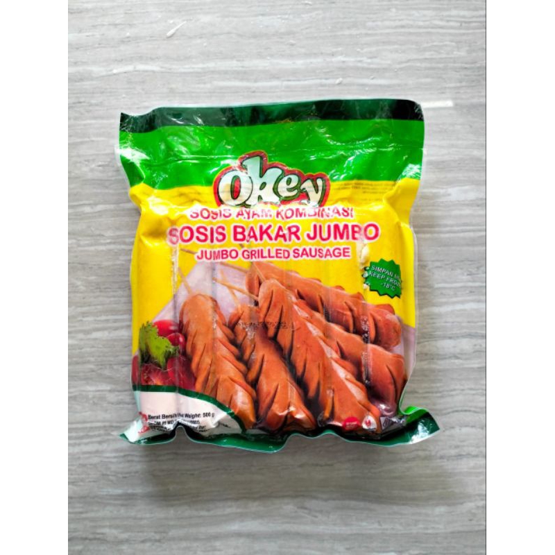 

OKEY Sosis Bakar Jumbo Ayam 500g isi 7