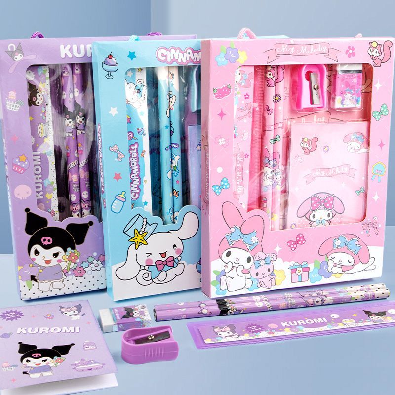 

FIVEVOO Peralatan tulis / kartun anak tk kotak pensil / pensil anak set/ Set perlengkapan sekolah/