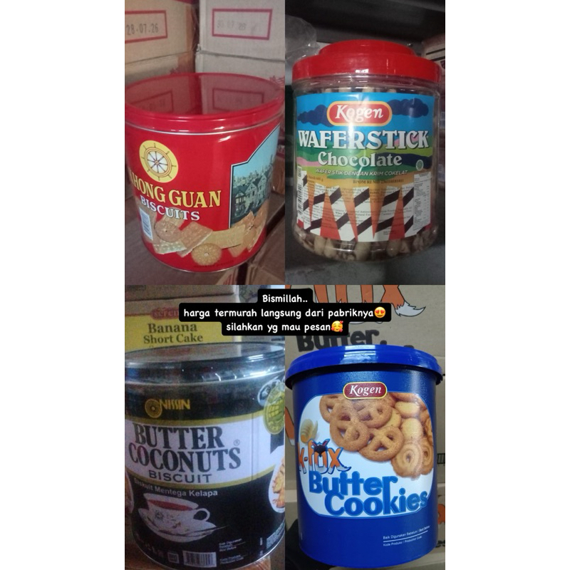 

KOGEN Wafer Stick Chocolate Toples 600 Gram Nissin Coconut Khong Guan Biscuit
