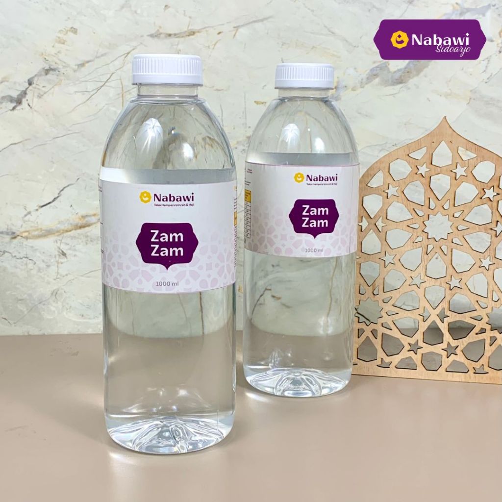 

Air Zam Zam 500ml dan 1 Liter Kemasan Botol Asli Original 100% Oleh Oleh Haji Umroh