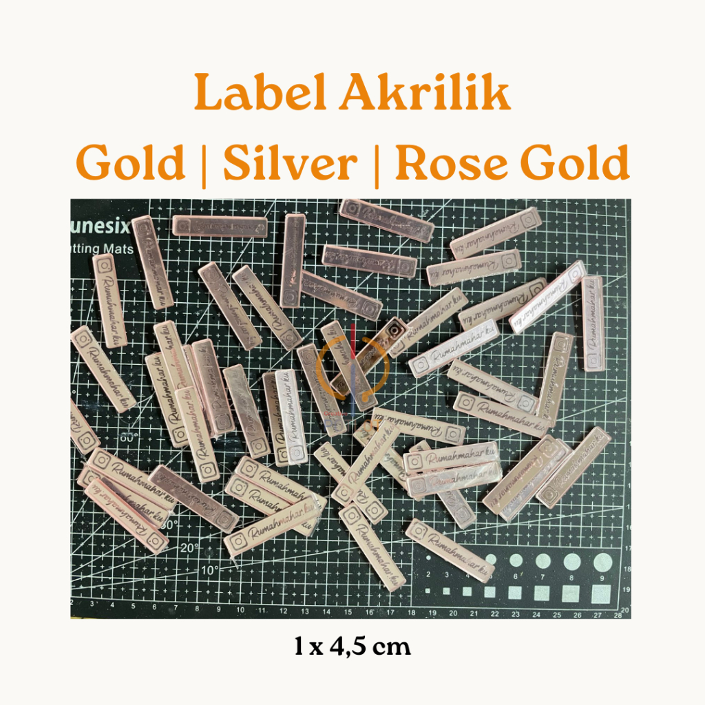 LABEL AKRILIK TERMURAH |- LABEL HIJAB / LABEL GAMIS / BRANDING PRODUK