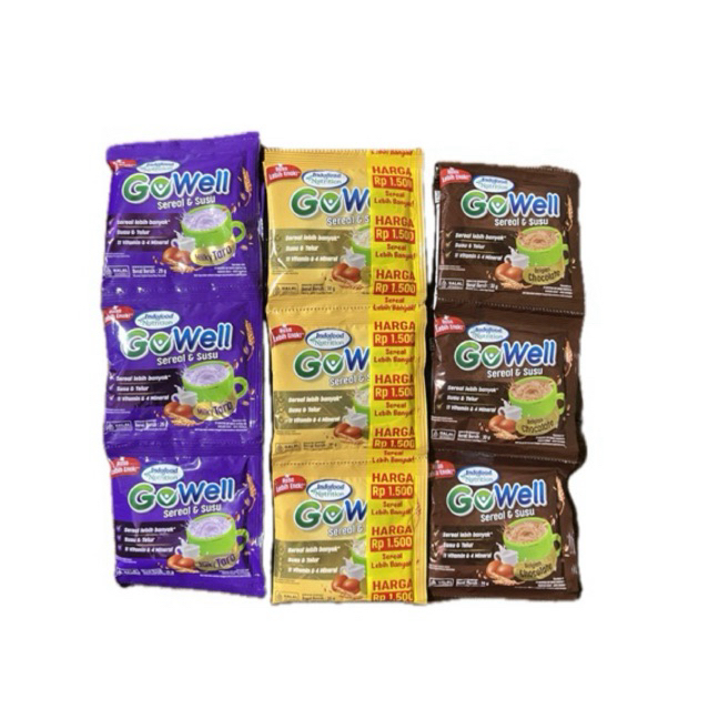 

Indofood Nutrition GoWell Sereal & Susu 30grx 10pcs