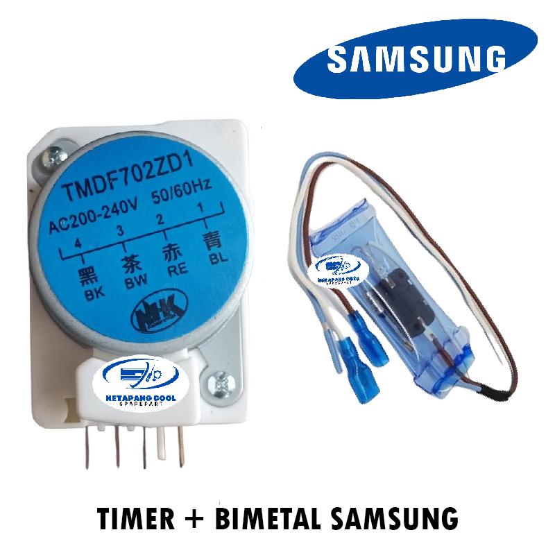 Timer Defrost Bimetal Kulkas SAMSUNG 2 Pintu 1 Set