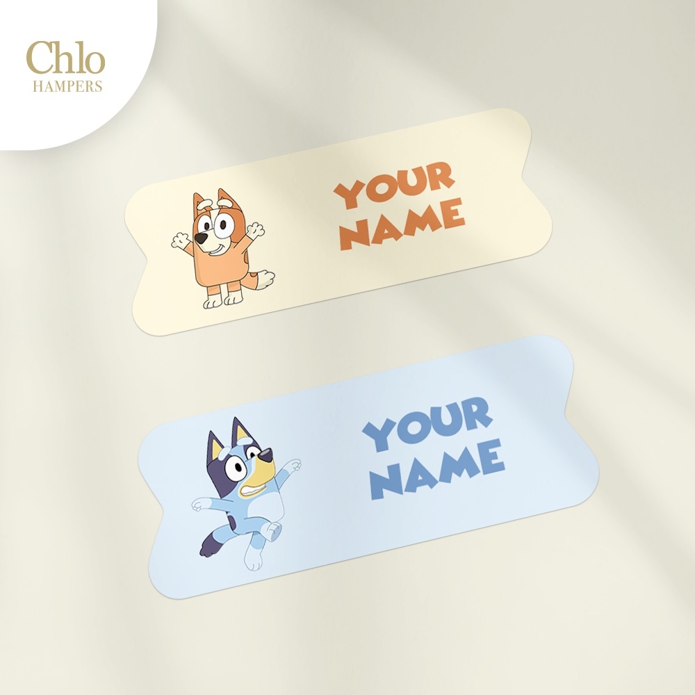 

Stiker Nama Custom Waterproof Bluey