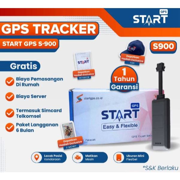 GPS Tracker Alat Pelacak Kendaraan Motor Mobil - Start GPS S900 Alat Keamanan Kendaraan Mobil Motor