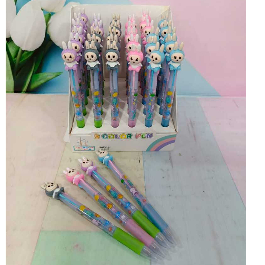 

PEN 3 WARNA CETEK PENA LABUBU