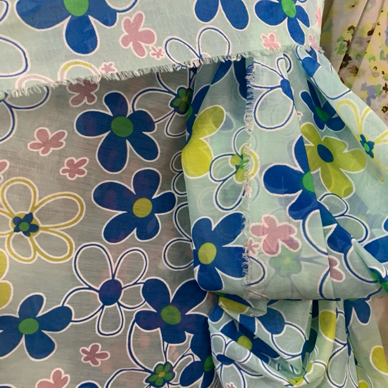 kain organik motif - organza - kain organza motif - kain organza motif - bahan antik - kain pesta - 