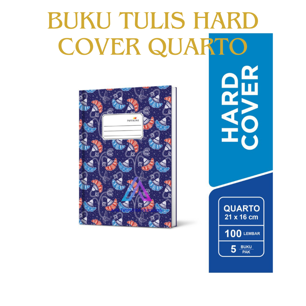 

Buku Tulis Hard Cover A5/Kwarto – PAPERLINE Original