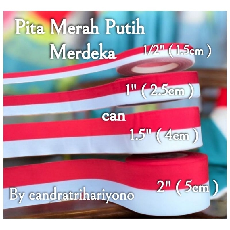 

Pita Merah Putih Per Roll ±20 Yard Ukuran 5cm, 4cm, 2.5cm, 1.5cm