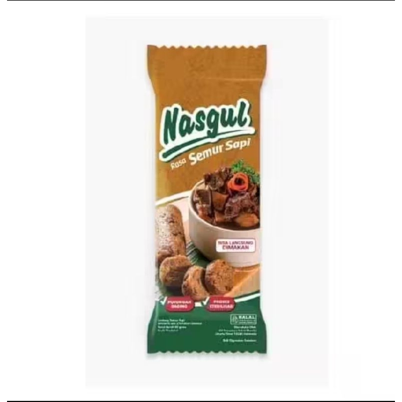 

NASGUL (NASI GULUNG) SEMUR SAPI siap makan (ready too eat), enak, dan lezat