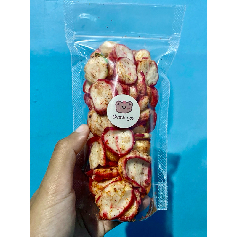 

Krupuk Seblak Rasa Kencur Pedas Cetar