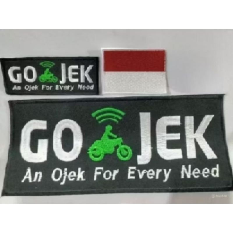 Logo Emblem Gojek 1 Paket Lengkap Bordir komputer