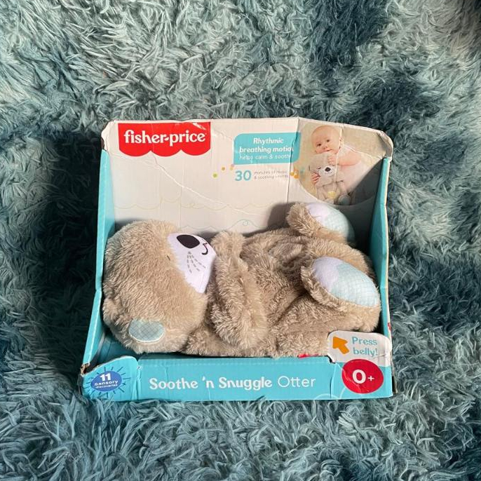 Boneka Baby Otter Brand Fisher-Price Snothe 'n Snuggle Otter - New Tag