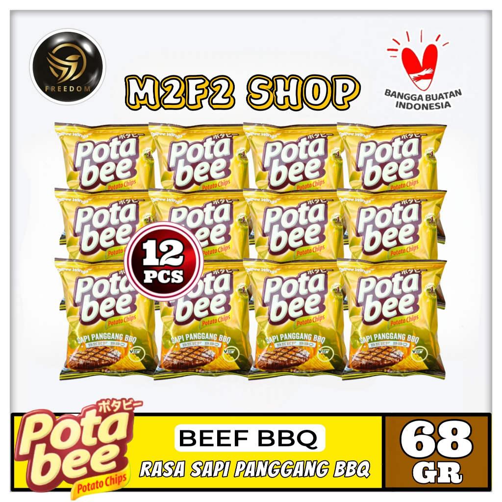

Keripik Kentang Potabee Rasa Daging Sapi | Beef BBQ - 68 gr (Kemasan 12 Pcs)