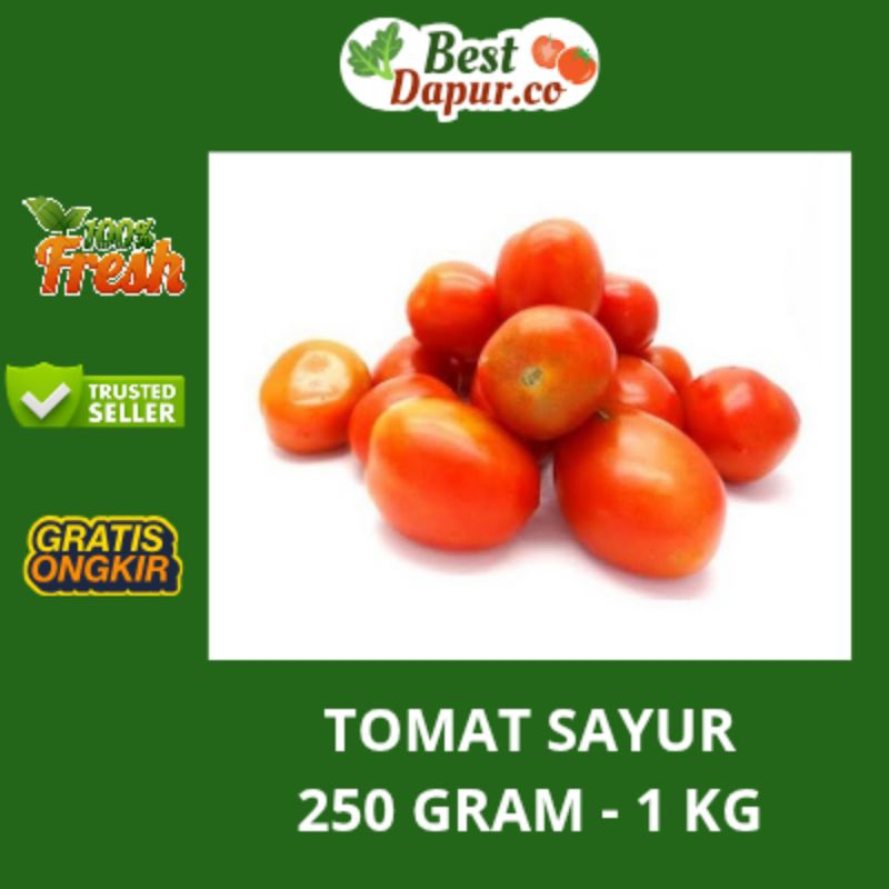 

TOMAT SAYUR / SAMBAL / 250 GRAM - 1 KG / Bess Dapur .Co