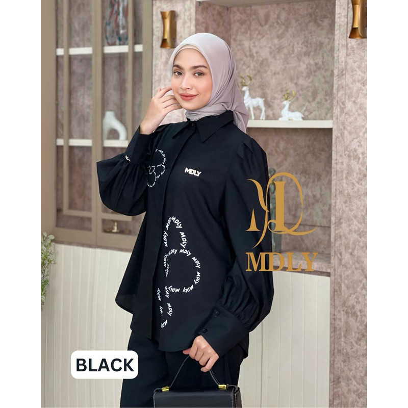 SENIYA SIGNATURE MDLY | KENZY SIGNATURE SHIRT MDLY | KEMEJA KATUN BORDIR MDLY | KEMEJA MDLY TERBARU 