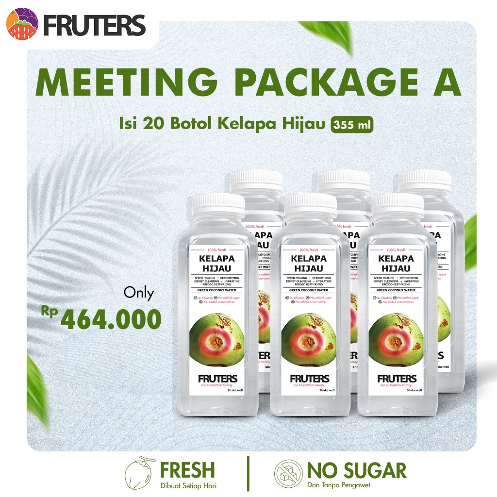

Meeting Package Kelapa Hijau - Air Kelapa Ijo (Hijau) Murni 100% Asli by FrutersID