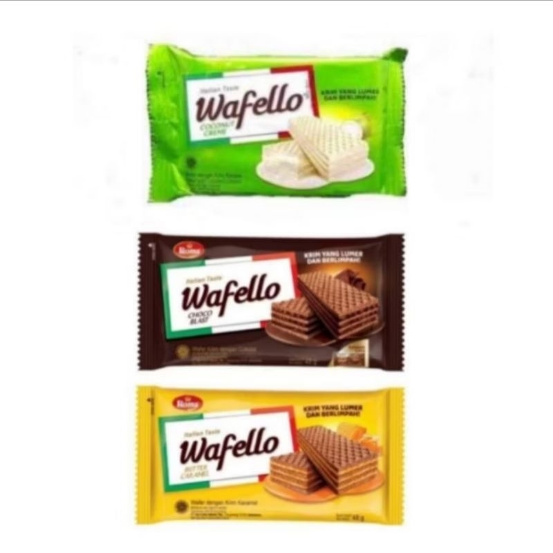 

[10Pcs] Wafer Wafello 15gr Camilan Manis Termurah