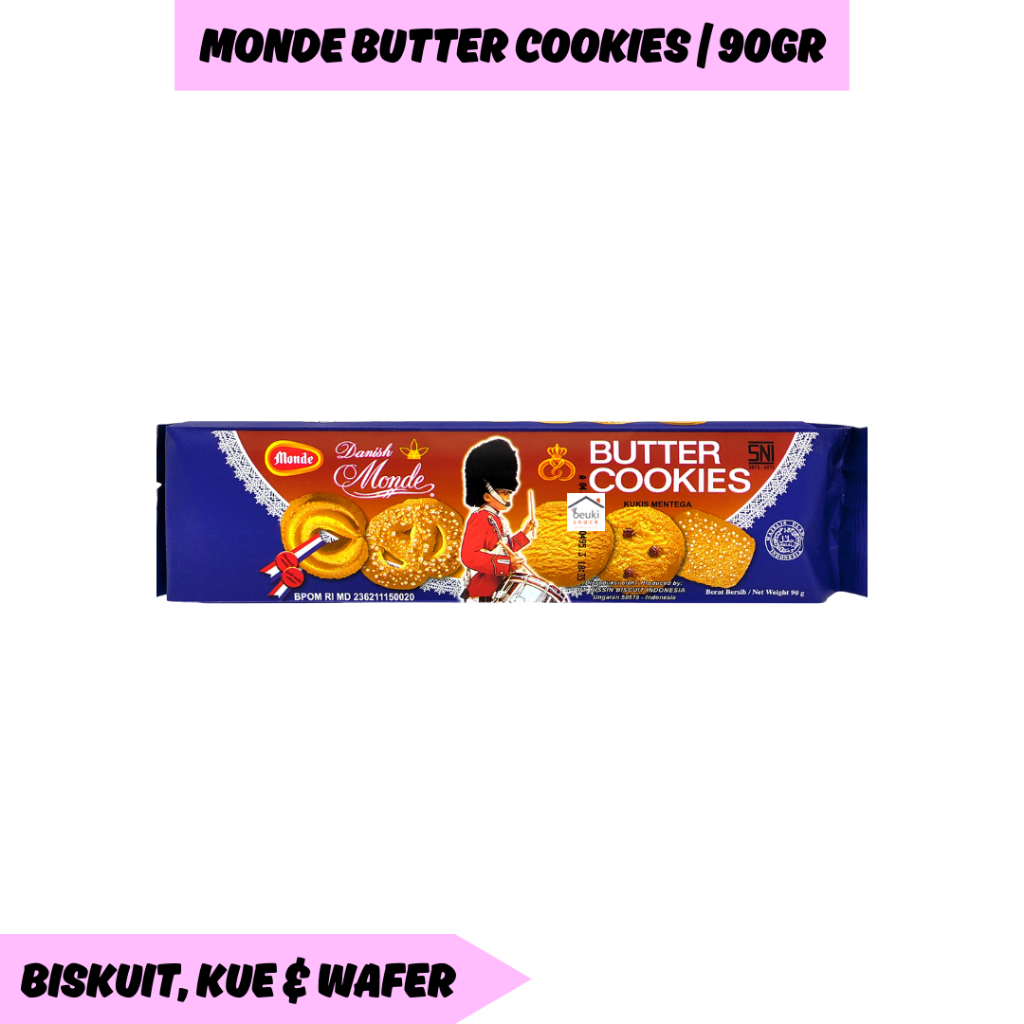

Monde Butter Cookies Kue Mentega Biskuit Premium Danish Kemasan Kecil