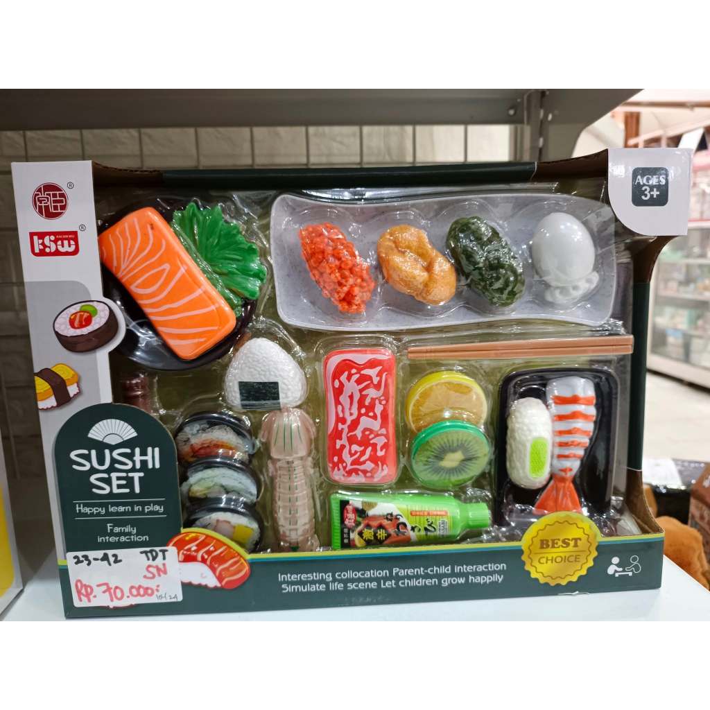 mainan anak sushi set / bento sushi set