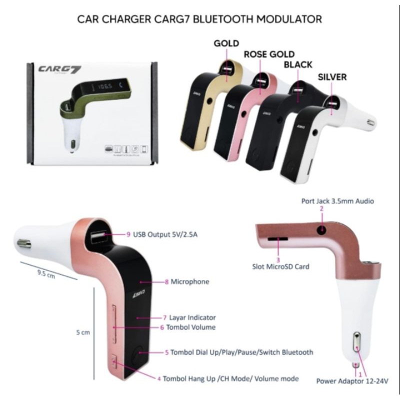 SAVER MODULATOR BLUETOOTH CAR G7