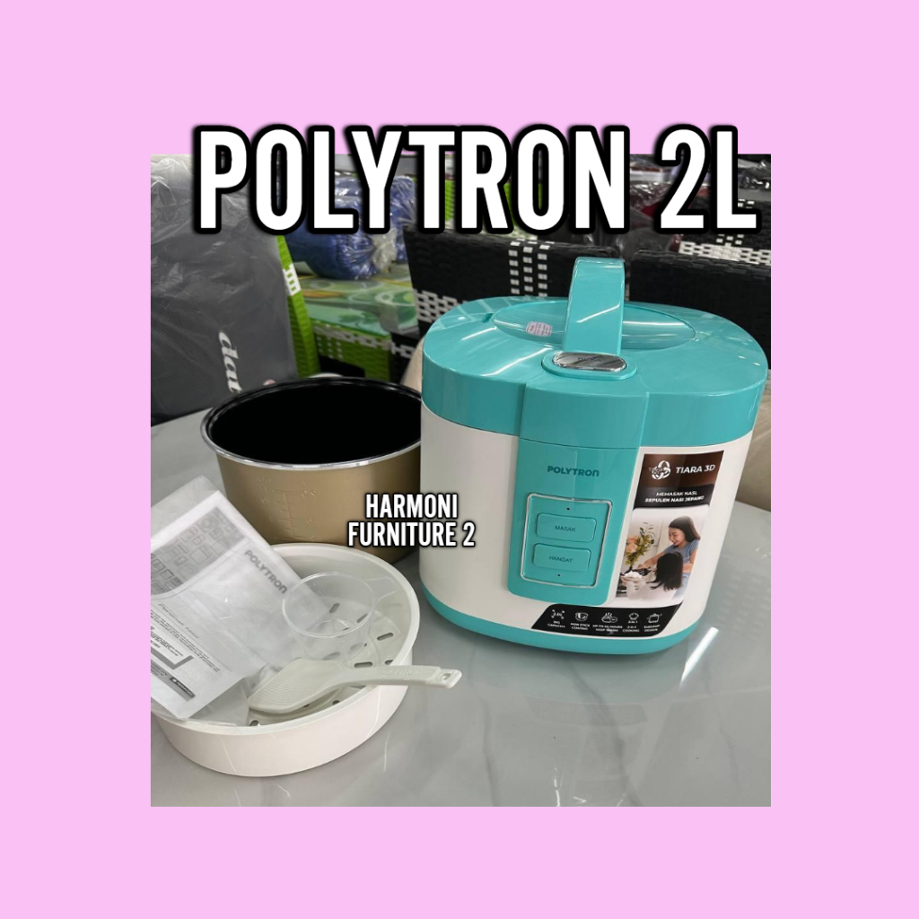MAGIC COM POLYTRON 2 LITER MAGIC COM 2 LITER POLYTRON 3 IN 1 RICE COOKER POLYTRON PRC-1202 2 LITER