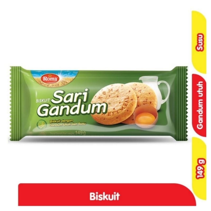 

Biskuit Roma Sari Gandum Kemasan 149 Gram TStore