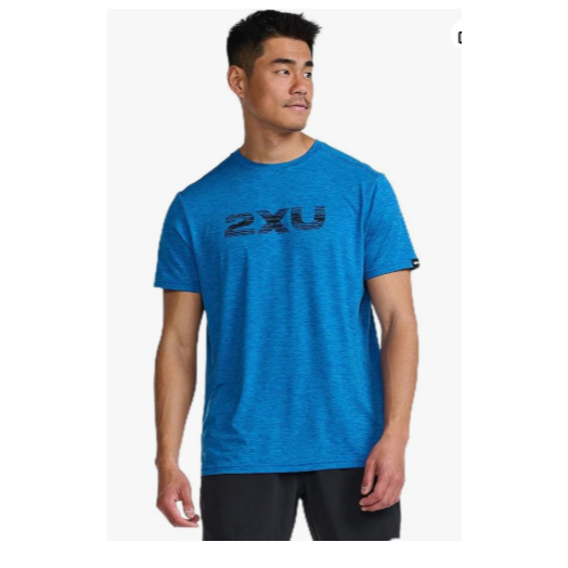 KAOS LARI 2XU SMALL MR7080A-MOTION GRAPHIC TEE-ETK/MDN-S RUNNING MARATHON