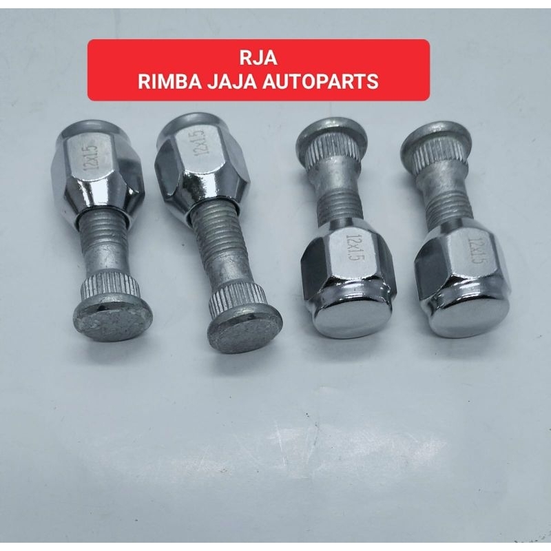 MUR RODA + BAUT RODA UNTUK MOBIL AVANZA/ XENIA 4SET( 4baut+4mur). Originall