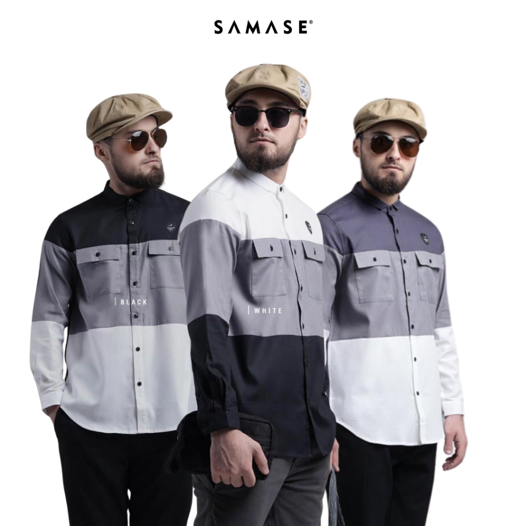 Samase U138P Baju Koko Pria Muslim Dewasa Kemko Kemeja Lengan Panjang