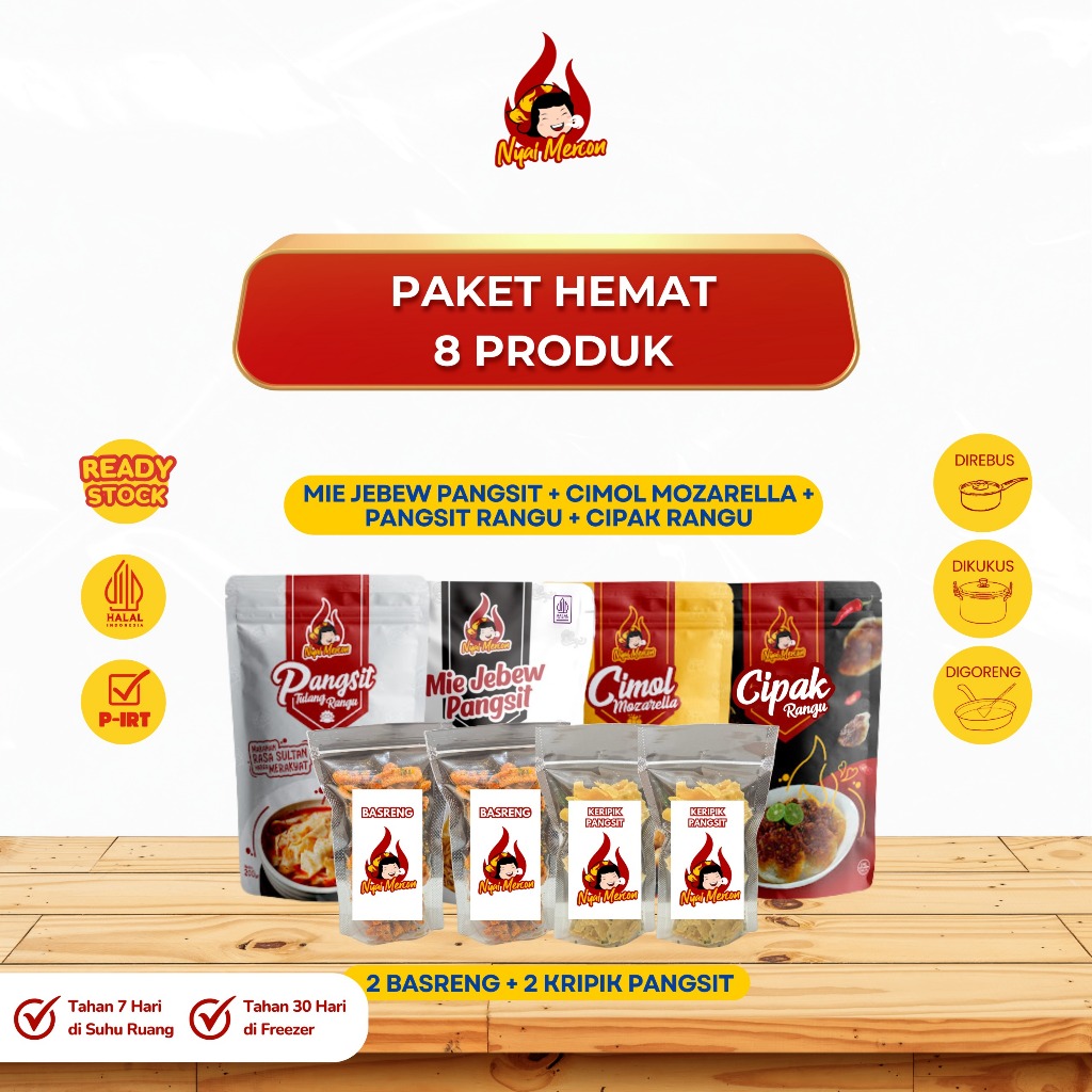 

Nyai Mercon - Paket Hemat 8 Produk Makanan Instan