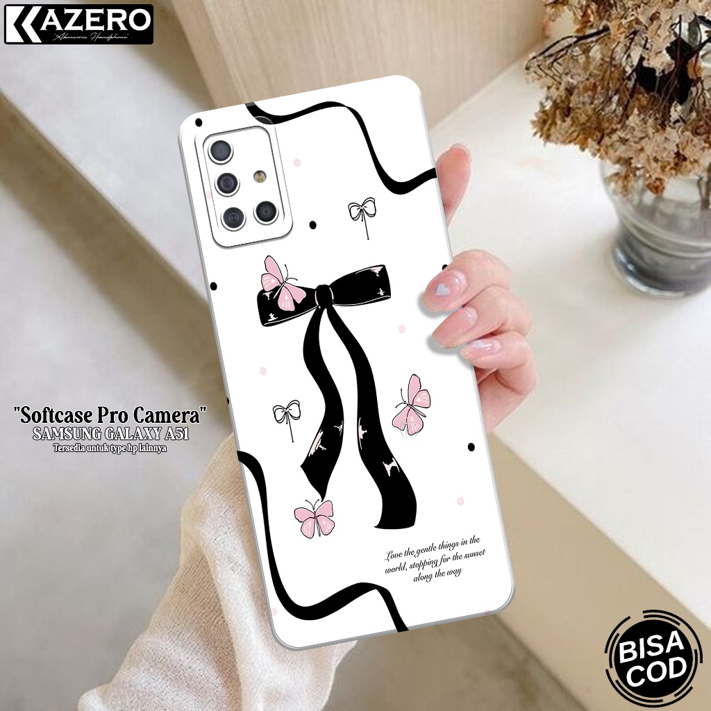 Kesing Samsung Galaxy A51 - Kazero Fashion Case Aesthetic - Case Samsung Galaxy A51 - Pelindung Hp -